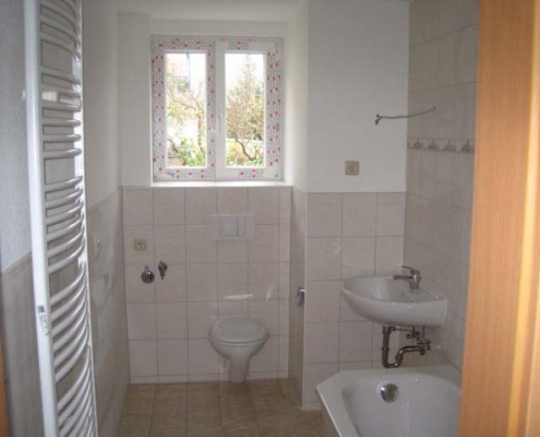 Komplettsanierung eines Badezimmers